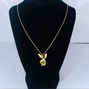 Gold playboy necklace 20in